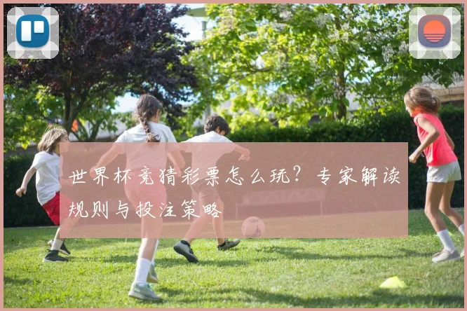 世界杯竞猜彩票怎么玩?专家解读规则与投注策略